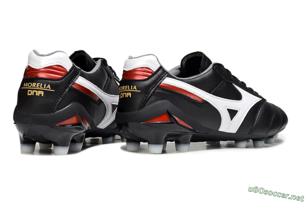 Men's Mizuno Morelia 2 FG Football Boots - Black/White/Red 6