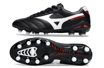 Men's Mizuno Morelia 2 FG Football Boots - Black/White/Red