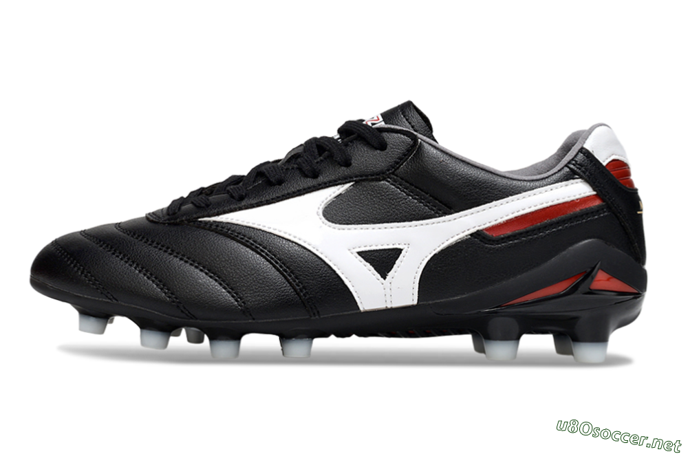 Men's Mizuno Morelia 2 FG Football Boots - Black/White/Red 0