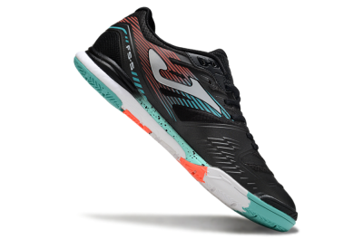 Men's Joma Top Flex IC Football Shoes - Black/Jade/Red