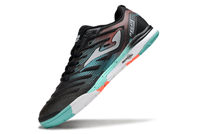 Men's Joma Top Flex IC Football Shoes - Black/Jade/Red