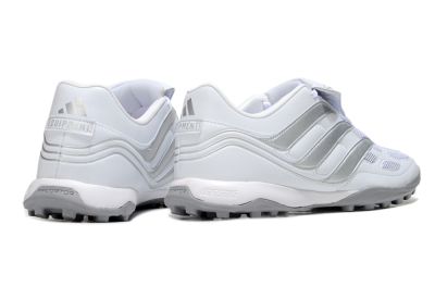 Men's Adidas Predator 25 Elite Foldover Tongue TF Football Shoes - Beige/White/Silver