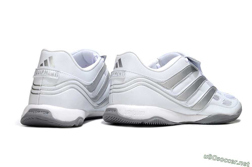 Men's Adidas Predator 25 Elite Foldover Tongue IC Football Shoes - Beige/White/Silver 6