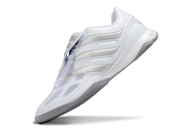 Men's Adidas Predator 25 Elite Foldover Tongue IC Football Shoes - Beige/White/Silver