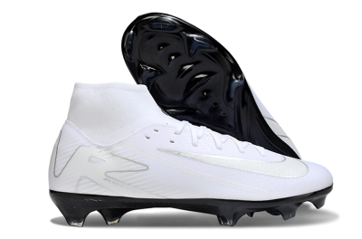 Men's Nike Air Zoom Mercurial Superfly 10 Academy FG Football Boots - White/Silver/Black