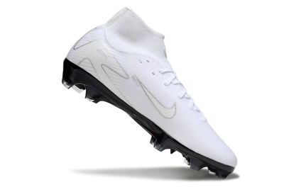 Men's Nike Air Zoom Mercurial Superfly 10 Academy FG Football Boots - White/Silver/Black