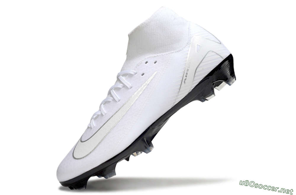 Men's Nike Air Zoom Mercurial Superfly 10 Academy FG Football Boots - White/Silver/Black 5