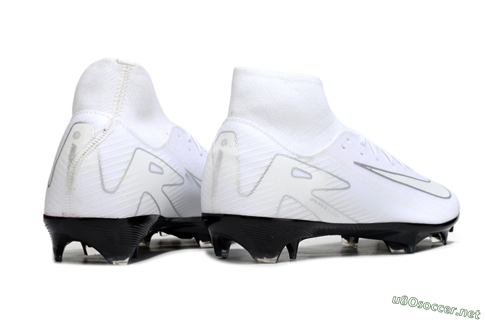 Men's Nike Air Zoom Mercurial Superfly 10 Academy FG Football Boots - White/Silver/Black 6