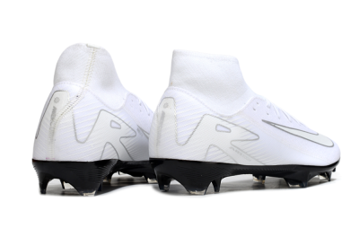 Men's Nike Air Zoom Mercurial Superfly 10 Academy FG Football Boots - White/Silver/Black