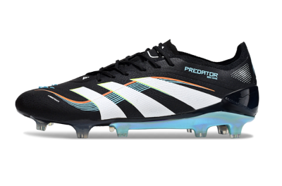 Men's Adidas Predator 25 Elite FG Football Boots - Black/White/Jade
