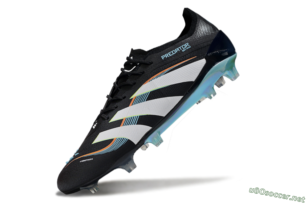 Men's Adidas Predator 25 Elite FG Football Boots - Black/White/Jade 5