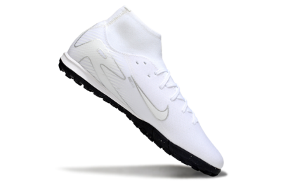 Men's Nike Air Zoom Mercurial Superfly 10 Academy TF Football Shoes - White/Silver/Black