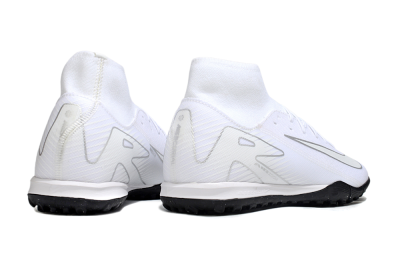 Men's Nike Air Zoom Mercurial Superfly 10 Academy TF Football Shoes - White/Silver/Black