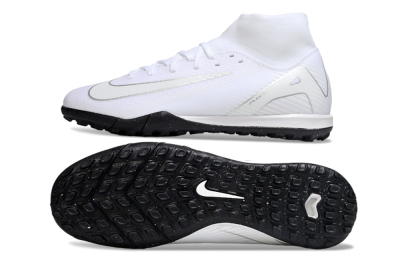 Men's Nike Air Zoom Mercurial Superfly 10 Academy TF Football Shoes - White/Silver/Black