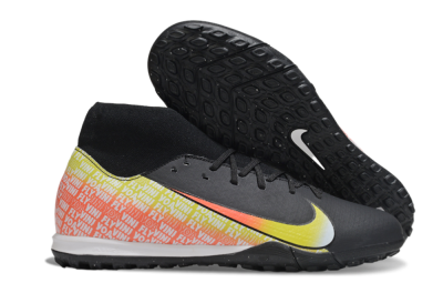 Men's Nike Air Zoom Mercurial Superfly 10 Academy TF Football Shoes - Black/Yellow/Red
