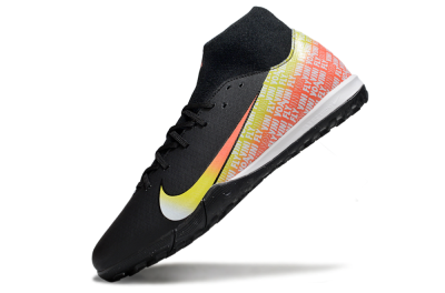 Men's Nike Air Zoom Mercurial Superfly 10 Academy TF Football Shoes - Black/Yellow/Red
