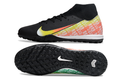 Men's Nike Air Zoom Mercurial Superfly 10 Academy TF Football Shoes - Black/Yellow/Red