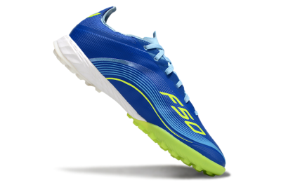 Men's Messi x Adidas F50 Pro TF Football Shoes - Blue/Yellow/White