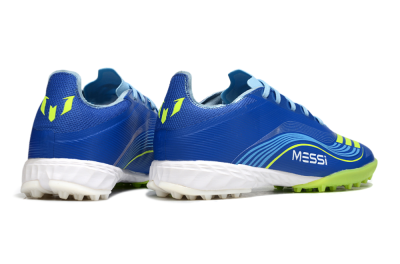 Men's Messi x Adidas F50 Pro TF Football Shoes - Blue/Yellow/White