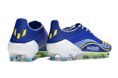 Men's Messi x Adidas F50 Elite FG Football Boots - Blue/Yellow/White