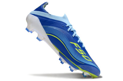 Men's Messi x Adidas F50 Elite FG Football Boots - Blue/Yellow/White