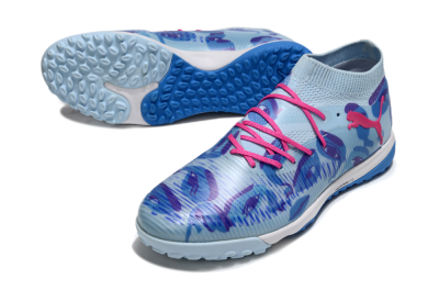 Men's Puma Future 8 Ultimate TF Football Shoes - Blue/Pink/White