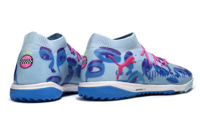 Men's Puma Future 8 Ultimate TF Football Shoes - Blue/Pink/White