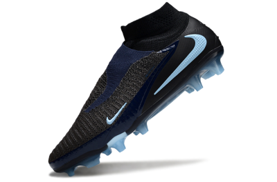 Men's Nike Phantom 6 Elite High FG Football Boots - Silver/White/Black