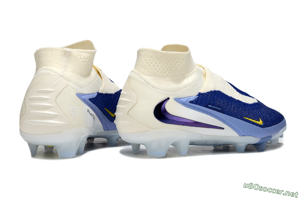 Unisex Nike Phantom 6 Elite FG Football Boots - Blue/White/Black 6