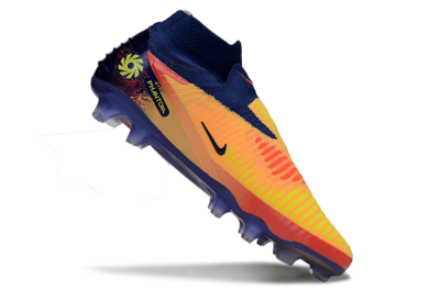 Unisex Nike Phantom 6 Elite FG Football Boots - Red/Yellow/Blue
