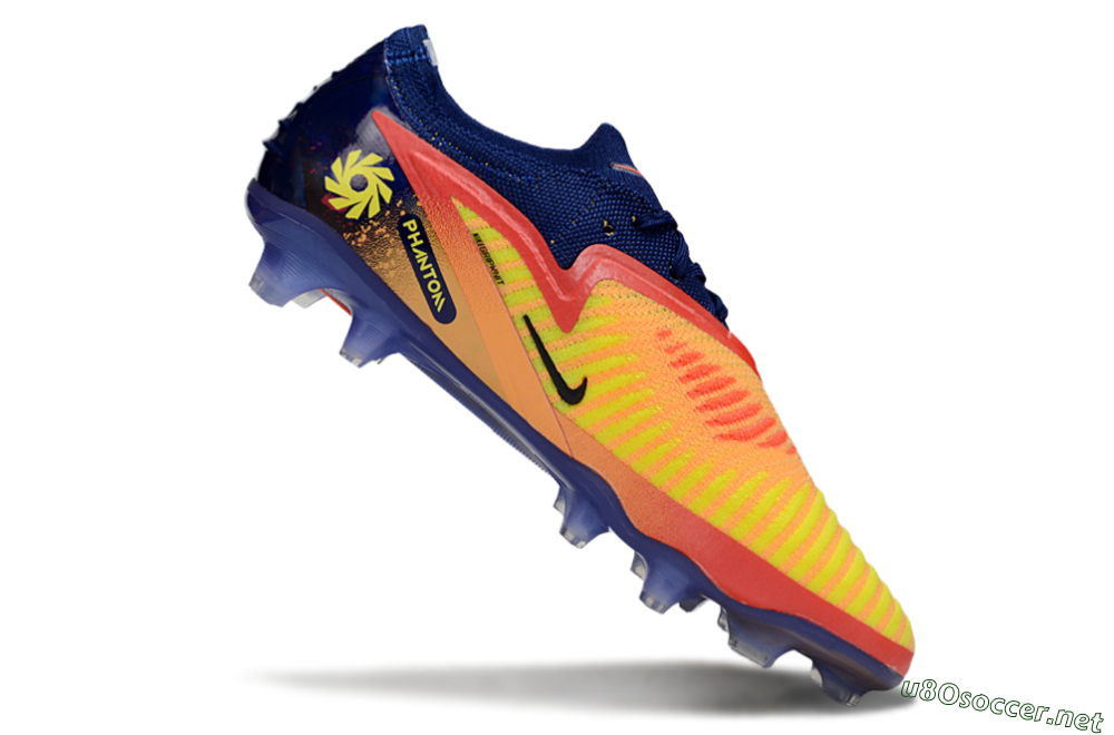 Men's Nike Phantom 6 Elite Low FG Football Boots - Yellow/Red/Blue/Gold 4