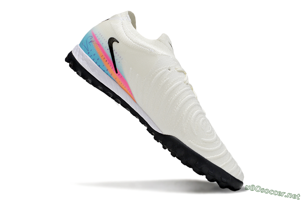 Men's Nike Phantom GX 2 Elite TF Football Shoes - White/Red/Jade 4