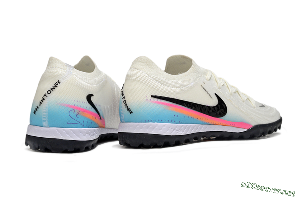 Men's Nike Phantom GX 2 Elite TF Football Shoes - White/Red/Jade 6