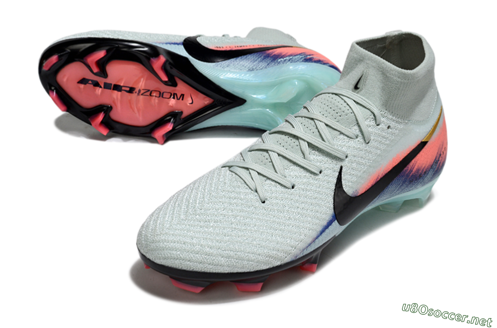 Men's Nike Air Zoom Mercurial Superfly 10 Elite FG Football Boots - Jade/Black/Pink 3