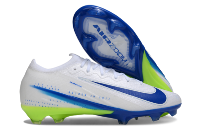 Men's Nike Air Zoom Mercurial Vapor 16 Elite FG Football Boots - White/Blue/Yellow