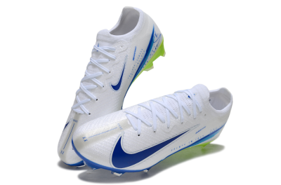 Men's Nike Air Zoom Mercurial Vapor 16 Elite FG Football Boots - White/Blue/Yellow