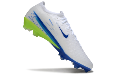 Men's Nike Air Zoom Mercurial Vapor 16 Elite FG Football Boots - White/Blue/Yellow