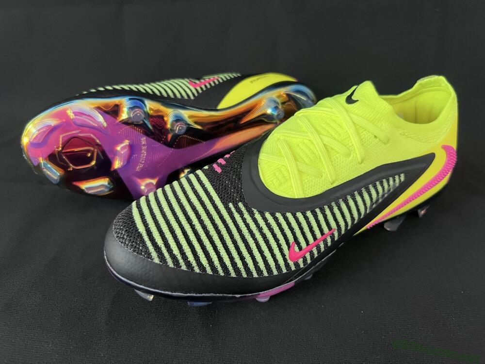 Unisex Nike Phantom 6 Elite Low FG Football Boots - Yellow/Black/Pink