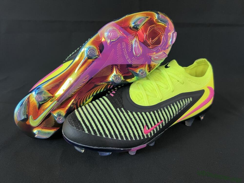 Unisex Nike Phantom 6 Elite Low FG Football Boots - Yellow/Black/Pink