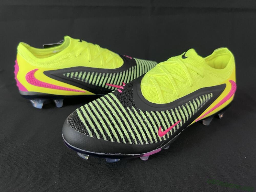 Unisex Nike Phantom 6 Elite Low FG Football Boots - Yellow/Black/Pink
