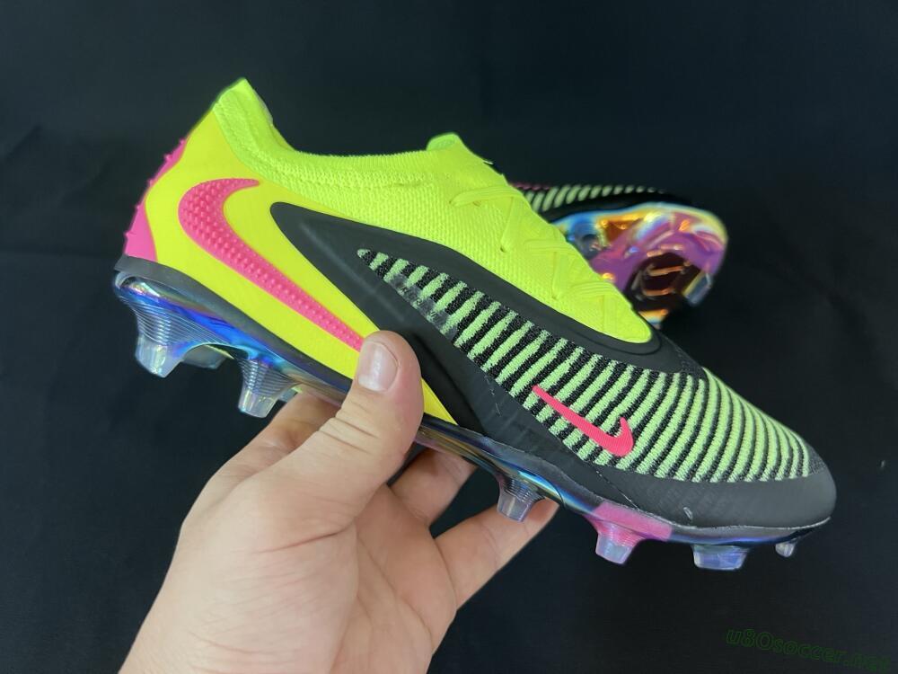 Unisex Nike Phantom 6 Elite Low FG Football Boots - Yellow/Black/Pink