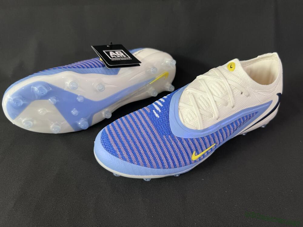 Unisex Nike Phantom 6 Elite Low FG Football Boots - Blue/White/Yellow