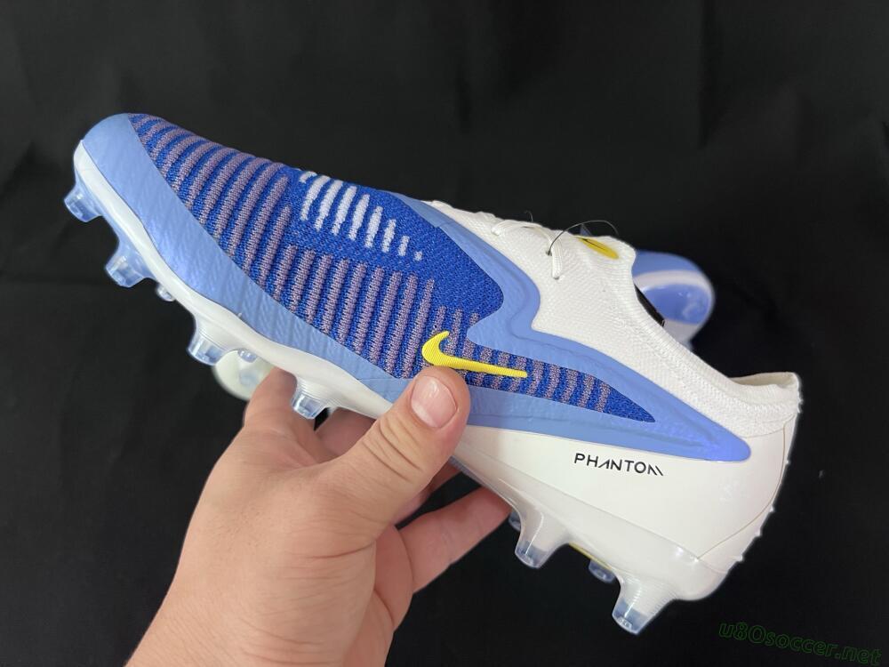 Unisex Nike Phantom 6 Elite Low FG Football Boots - Blue/White/Yellow