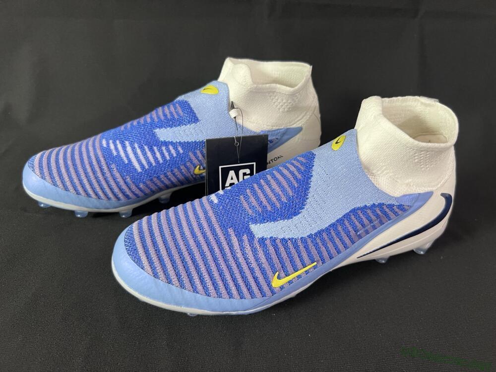 Unisex Nike Phantom 6 High Elite AG Football Boots - Blue/White/Black