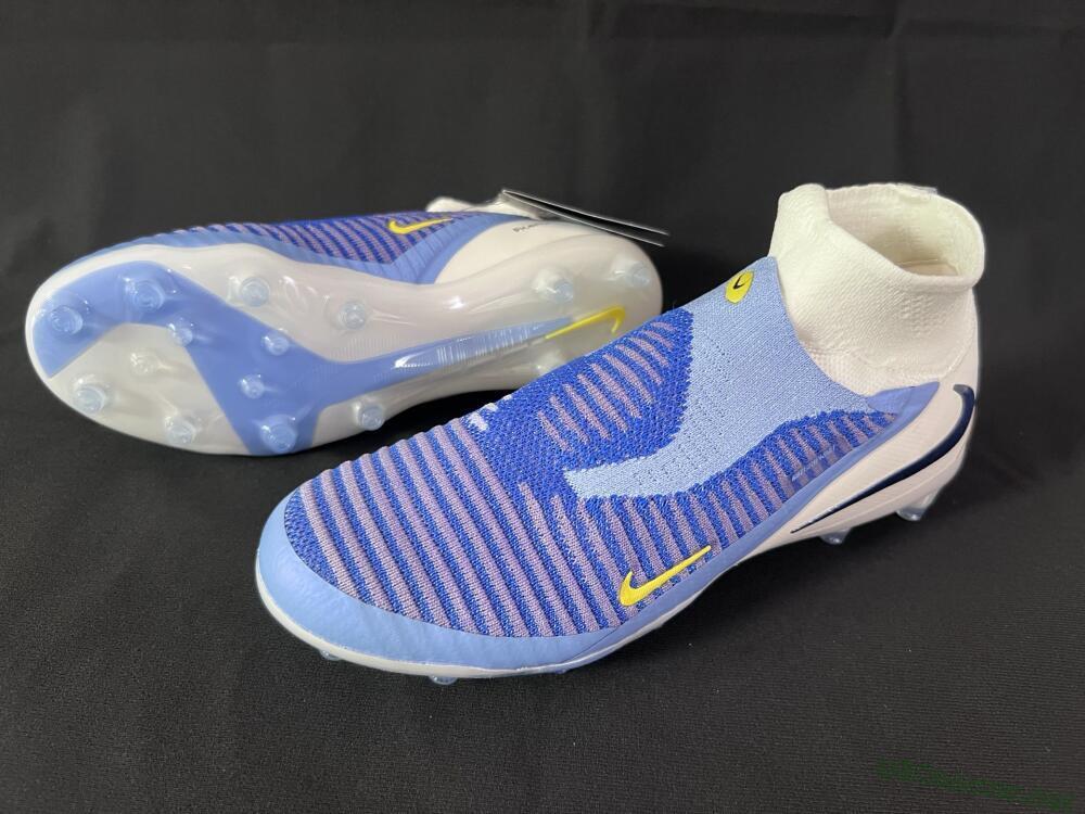 Unisex Nike Phantom 6 High Elite AG Football Boots - Blue/White/Black