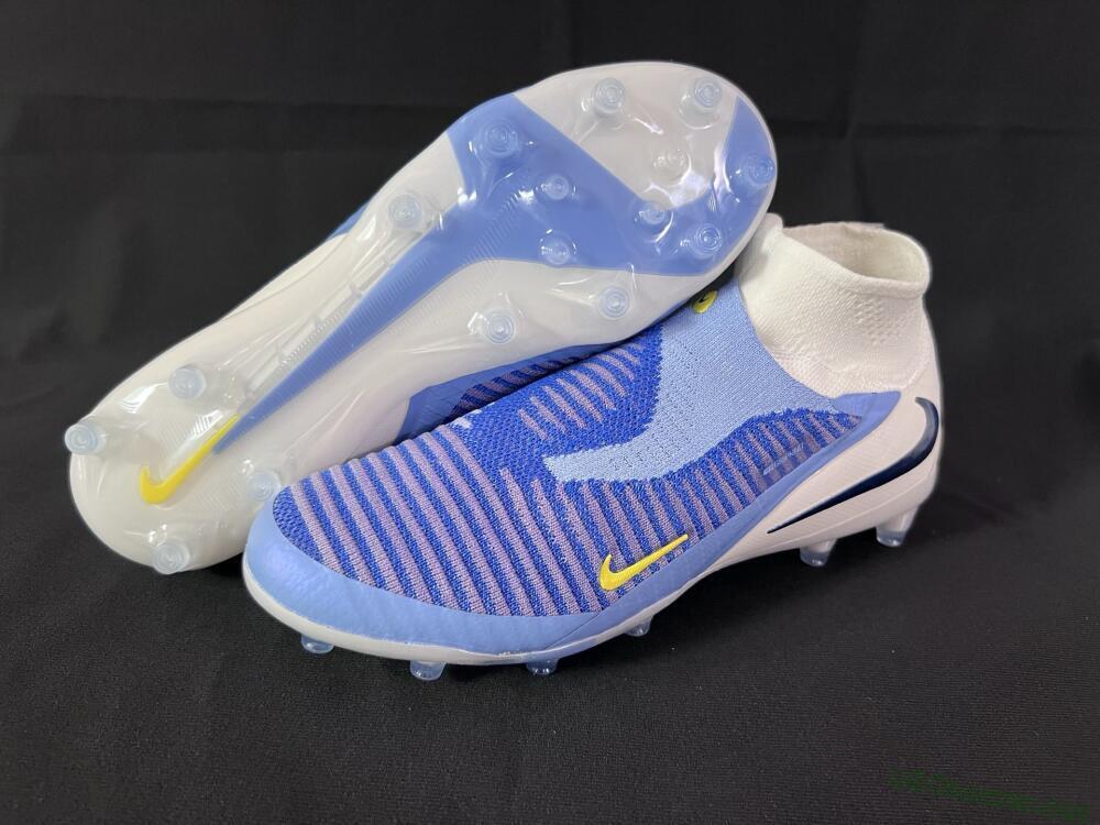 Unisex Nike Phantom 6 High Elite AG Football Boots - Blue/White/Black
