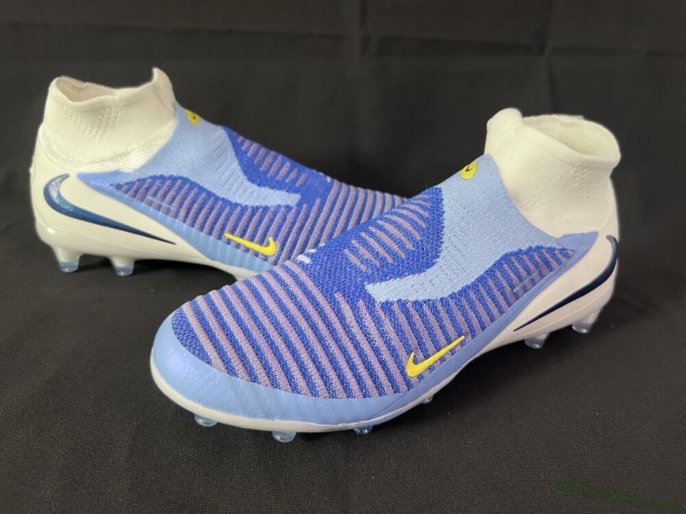 Unisex Nike Phantom 6 High Elite AG Football Boots - Blue/White/Black