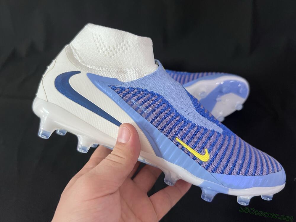 Unisex Nike Phantom 6 High Elite AG Football Boots - Blue/White/Black
