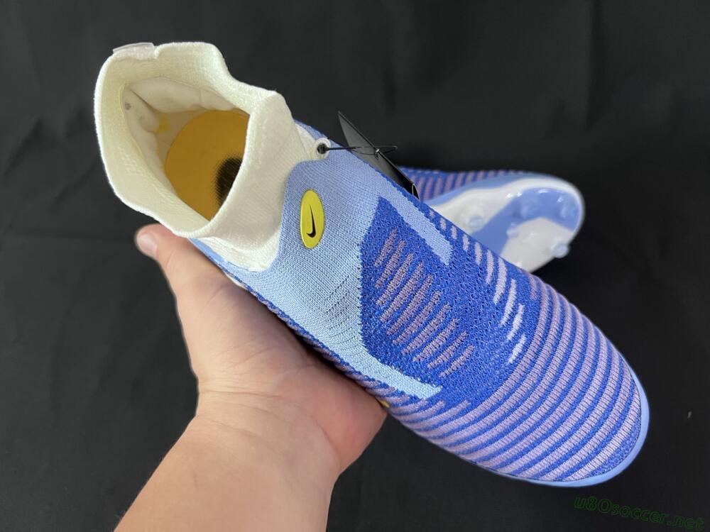 Unisex Nike Phantom 6 High Elite AG Football Boots - Blue/White/Black