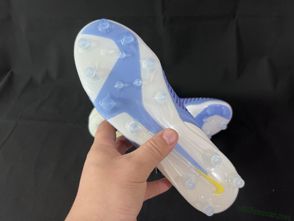 Unisex Nike Phantom 6 High Elite AG Football Boots - Blue/White/Black